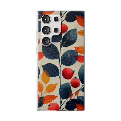 Autumn Nature Pattern - Flexi Samsung S23 Phone Case