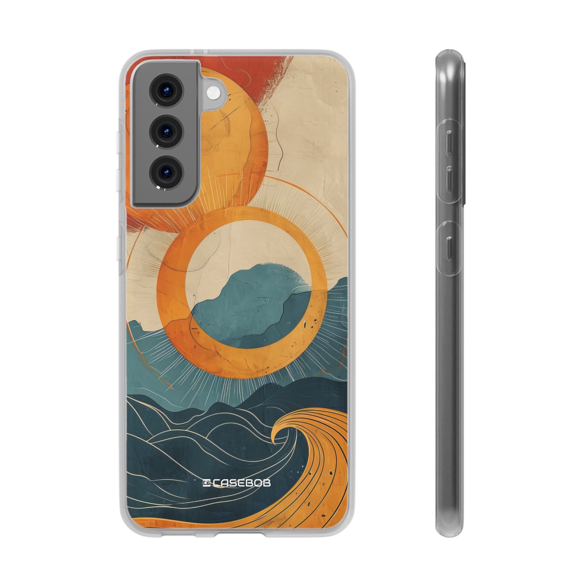 Retro Wave Dynamics | Flexible Phone Case for Samsung Galaxy