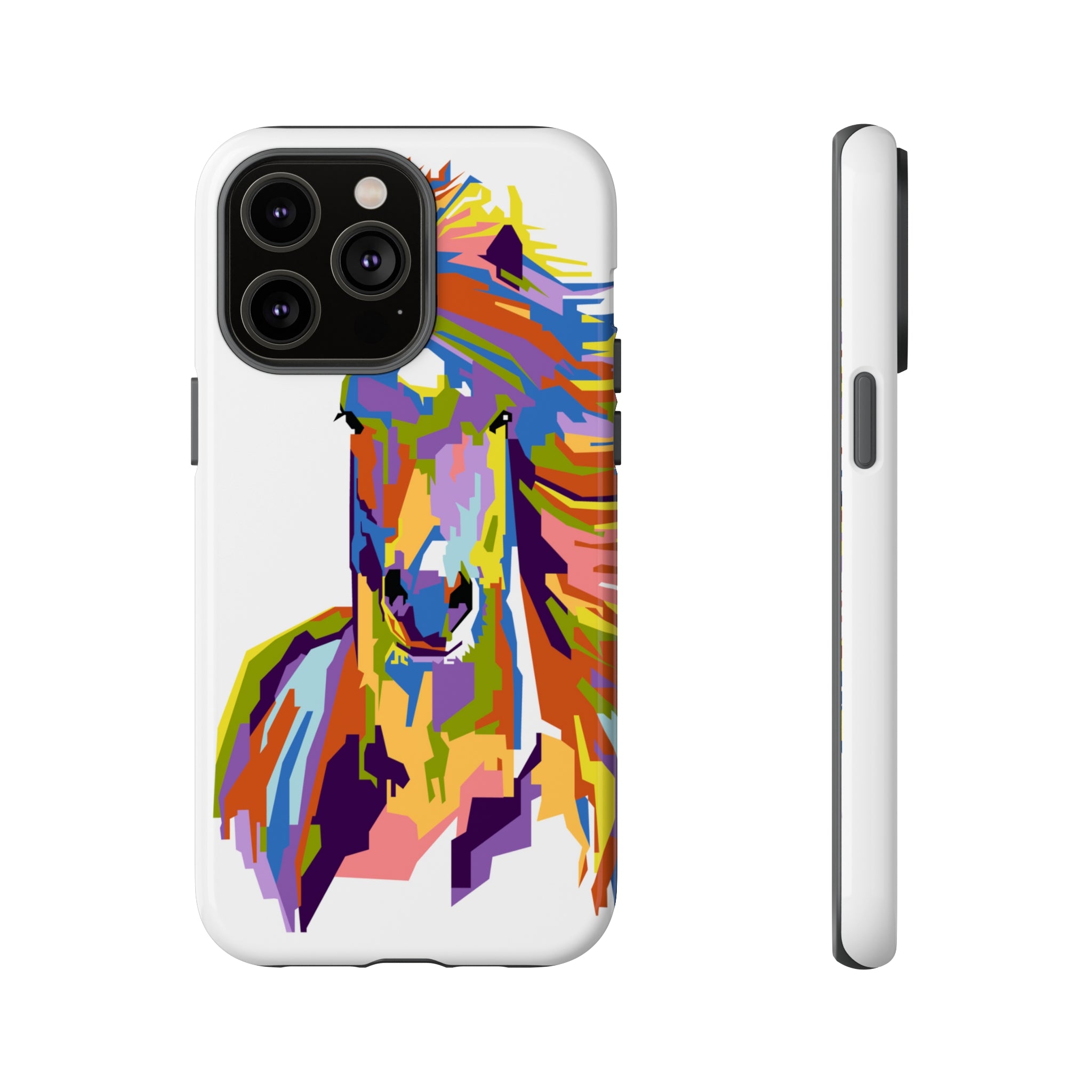 Horse Abstract Art iPhone Case (Protective) iPhone 14 Pro Max Glossy Phone Case