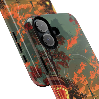 Mid-Century Nostalgia Streetscape iPhone 16 | Tough+ Phone Case