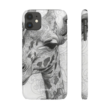 Monochrome Giraffe | Slim Phone Case for iPhone