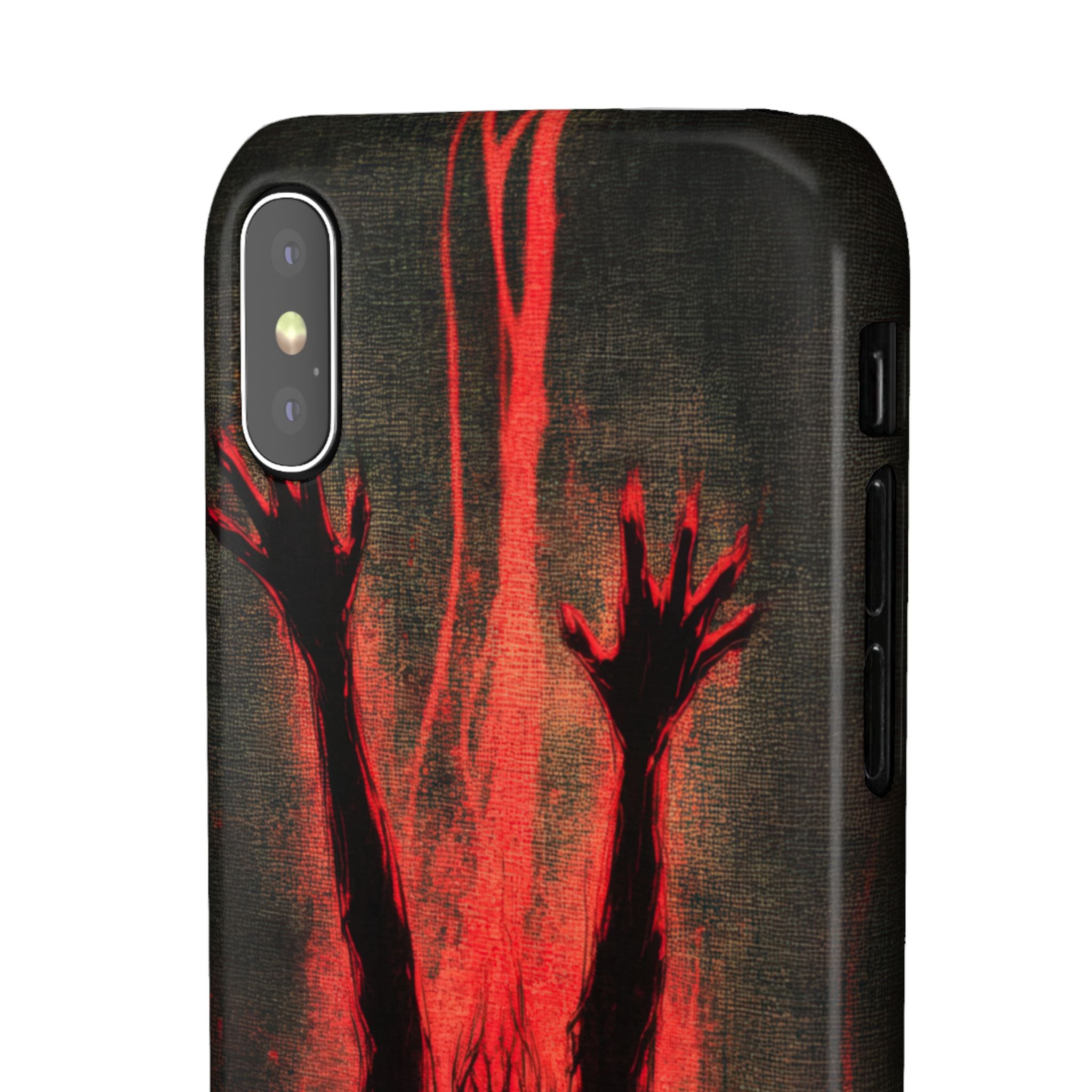 Gothic Crimson Ascension  iPhone X - Slim Phone Case