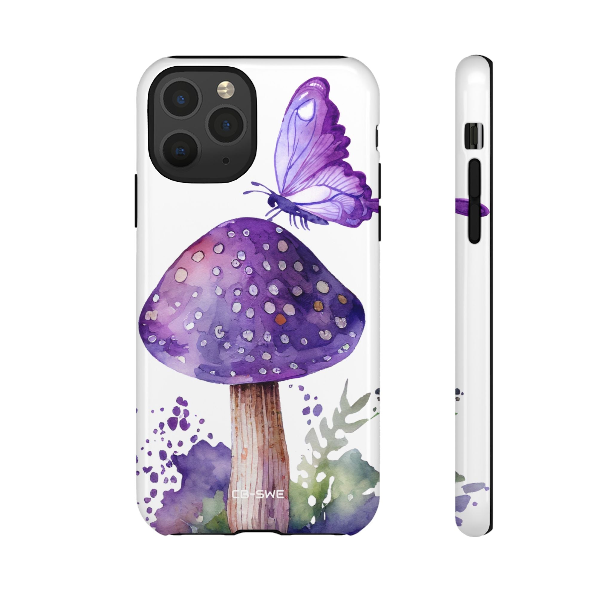 Whimsical Butterfly Perch - iPhone Case