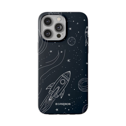 Cosmic Doodle Adventure | Flexible Phone Case for iPhone