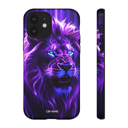 Neon Lion Majesty - iPhone Case