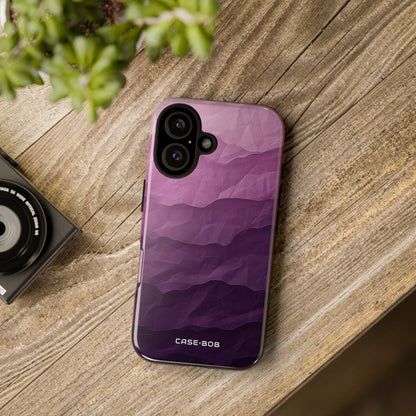Purple Wave Layers iPhone 16 Plus Case - Tough