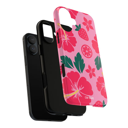 Tropical Hibiscus Harmony - iPhone Case