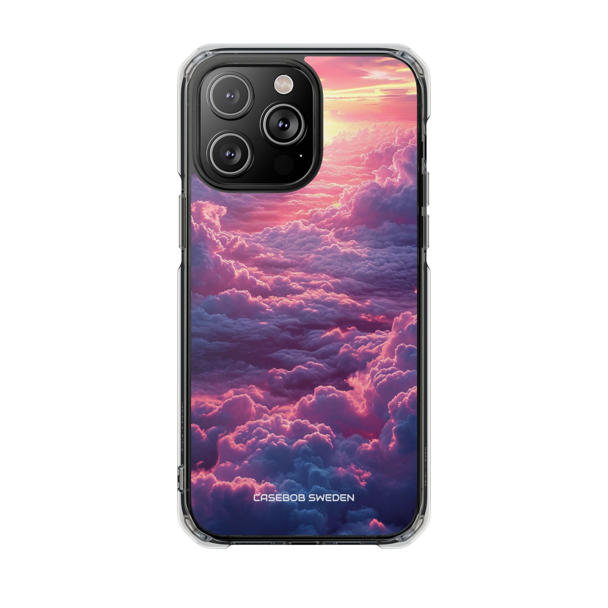 Pink Purple Clouds - Clear Impact iPhone 14 Phone Case