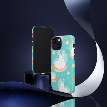 Bunnies Float Dreamily - iPhone Case