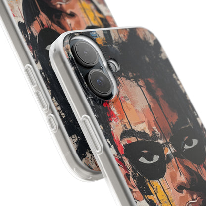 Masked Portrait Drips iPhone 16 Plus Case - Soft