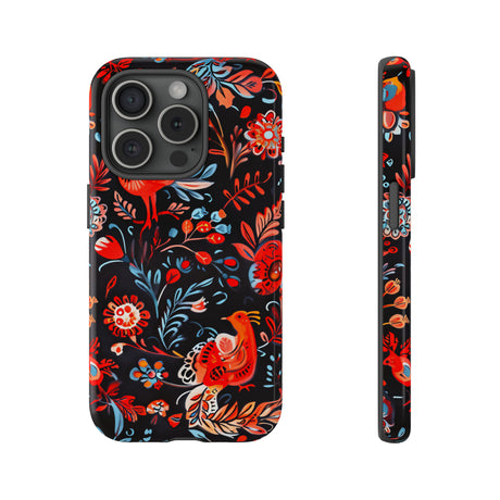 Slavic Myth Firebird & Domovoi - Protective Phone Case