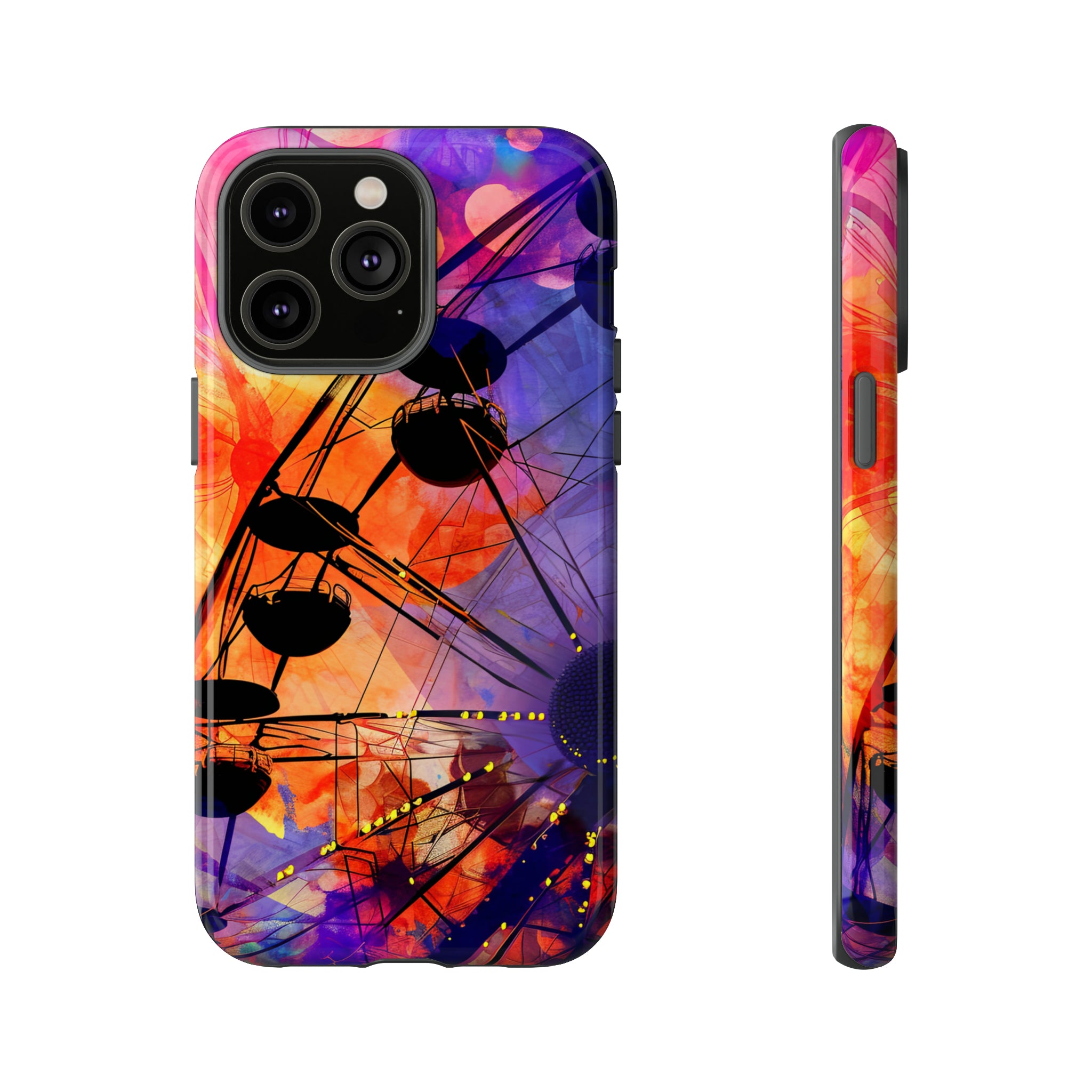 Romantic Ferris Wheel Delight - Protective Phone Case