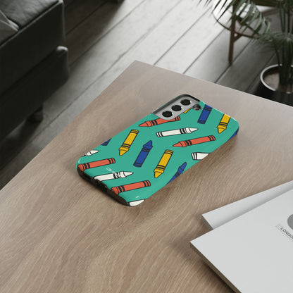 Crayons Dance Playfully - Samsung Case