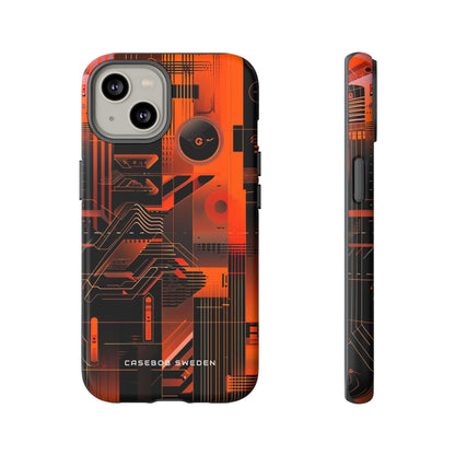 Gradient Circuitburst iPhone 14 - Tough Phone Case