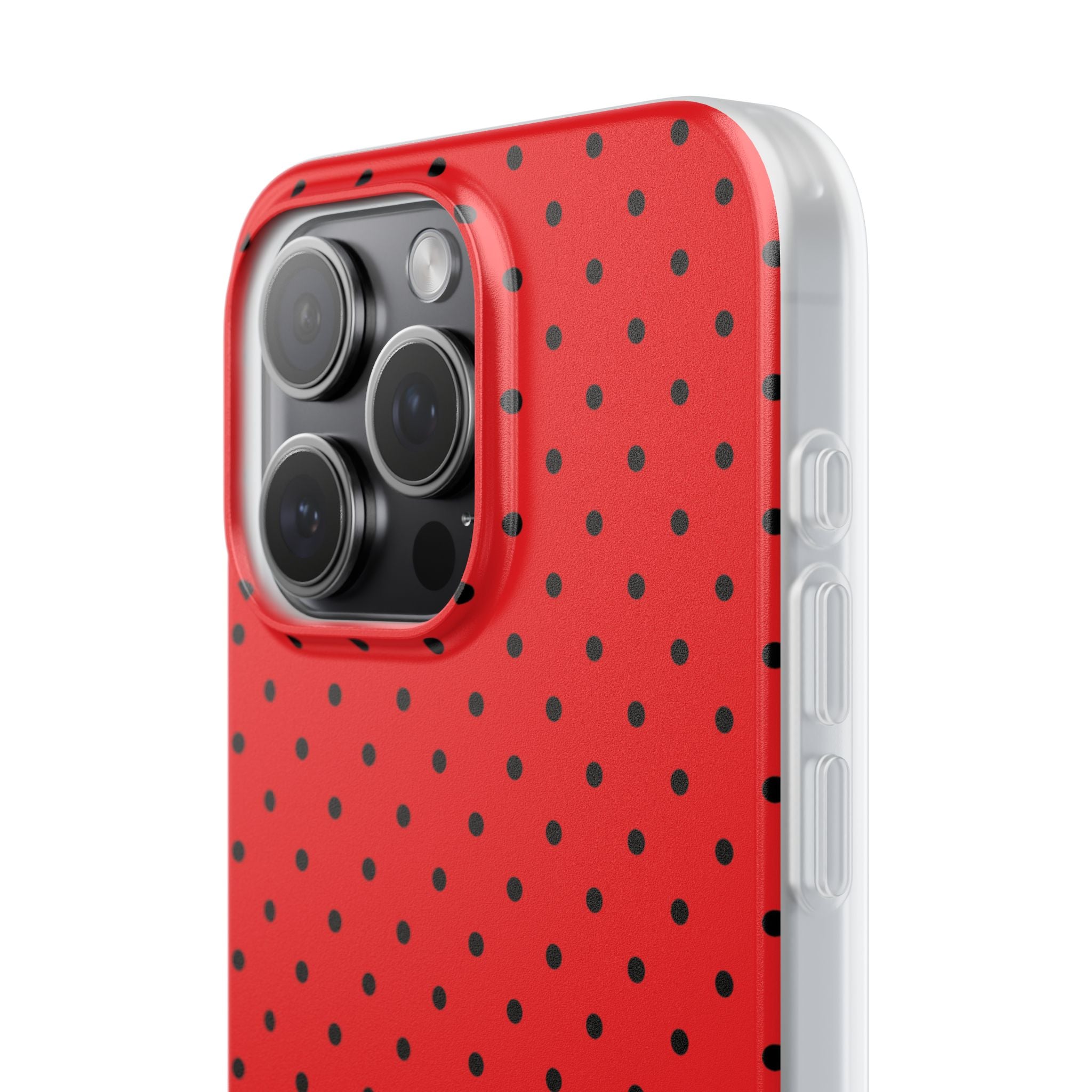 Crimson Dot Matrix iPhone 15 Pro Max Case - Soft