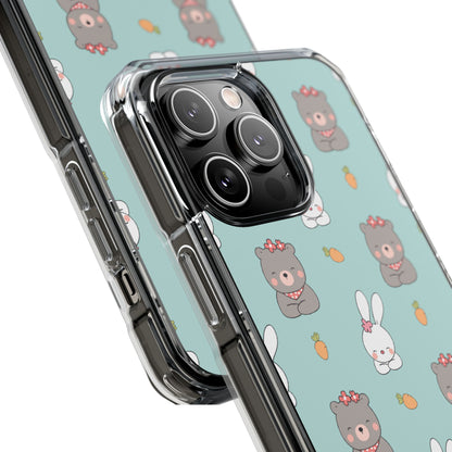Bunnies Gather Carrots iPhone Case - Impact