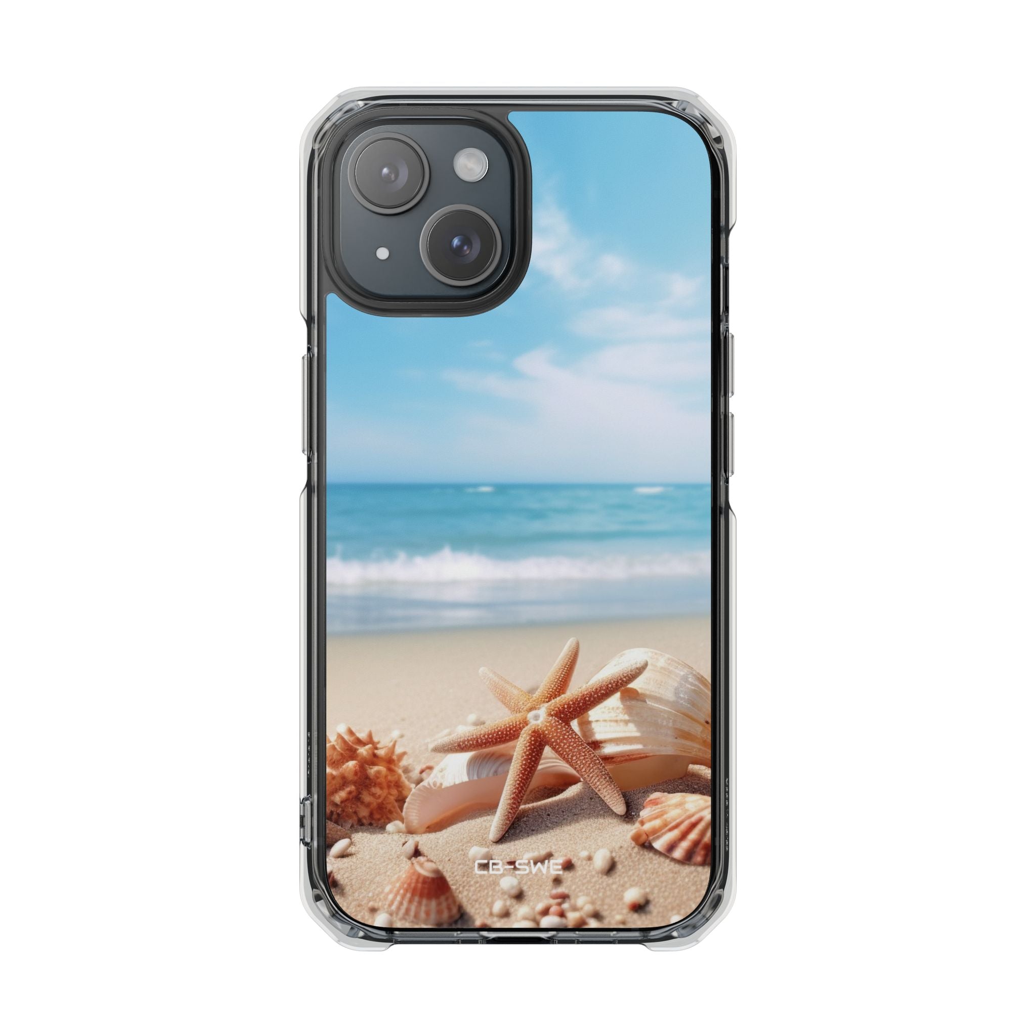 Shells Rest Beneath Waves iPhone Case - Impact