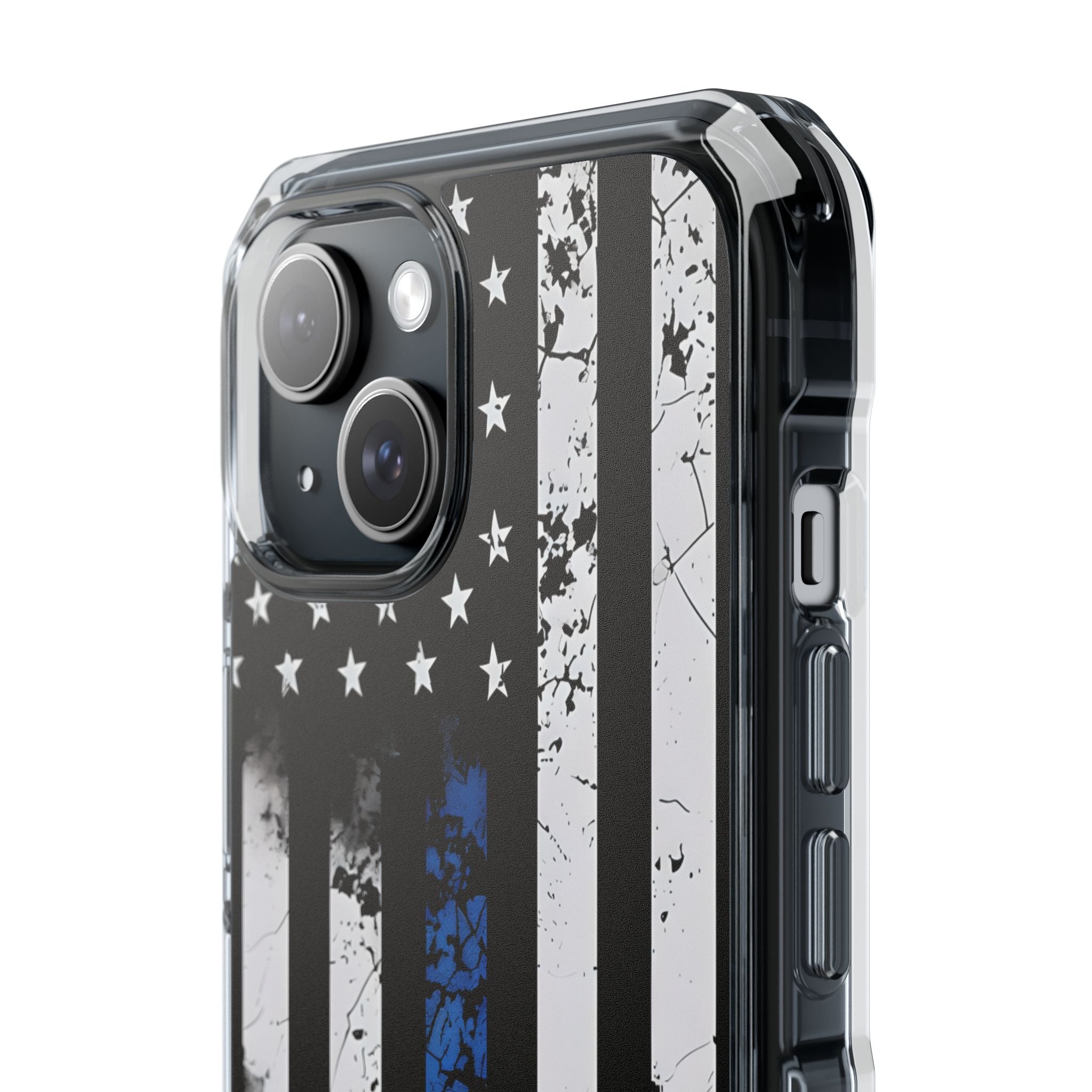 Blue Line Flag iPhone 15 Case - Impact