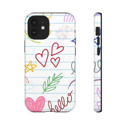 Hearts Dance Happily - iPhone Case