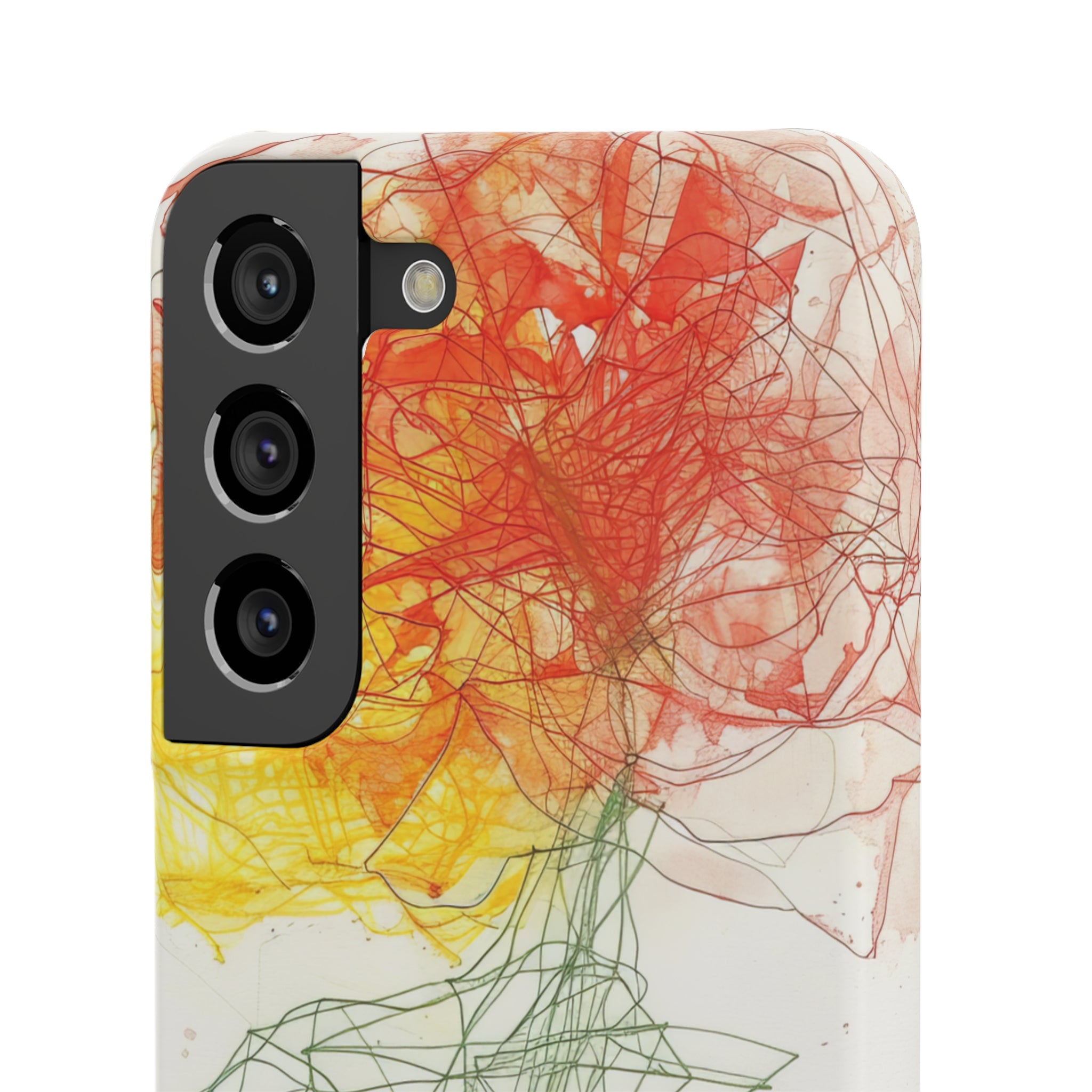 Fiery Blossom | Slim Phone Case for Samsung