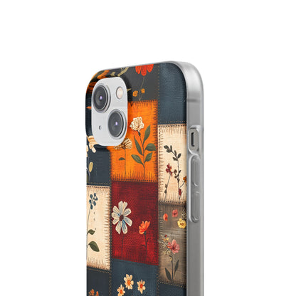 Patchwork Blooms iPhone 14 Case - Soft