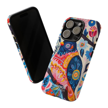 Whimsical Owl Garden iPhone 15 - Tough