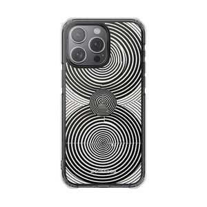 Hypnotic Geometry - Phone Case for iPhone (Clear Impact - Magnetic)