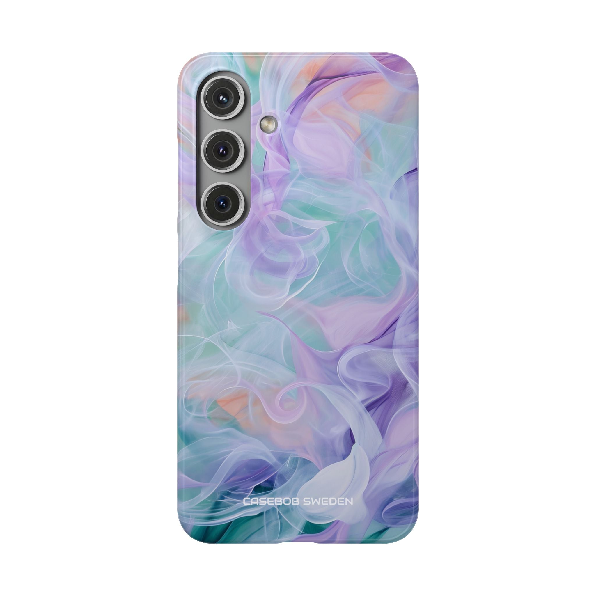 Purple Peach Whirl - Slim Samsung S24 Phone Case