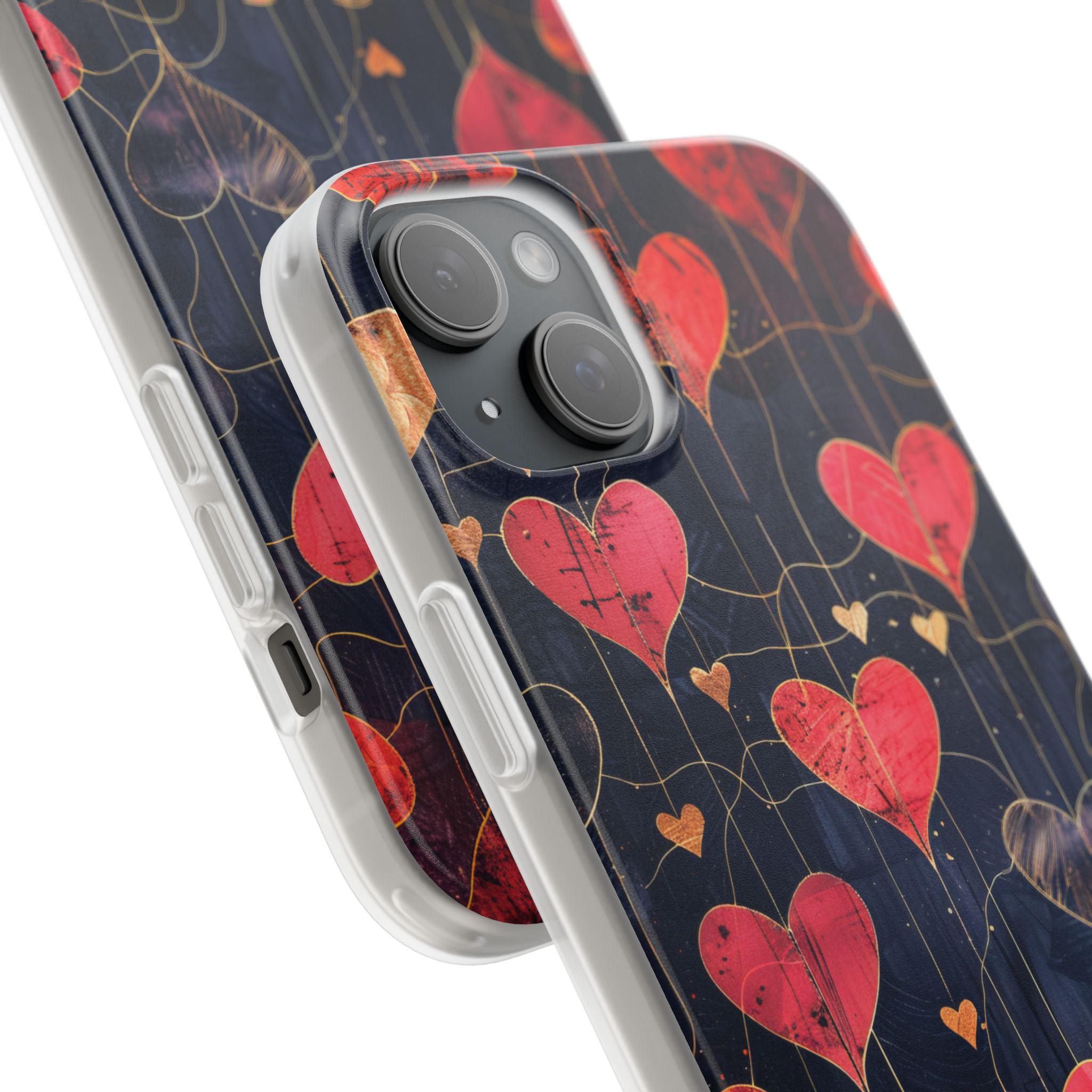 Golden Hearts Network iPhone 15 Plus Case - Soft