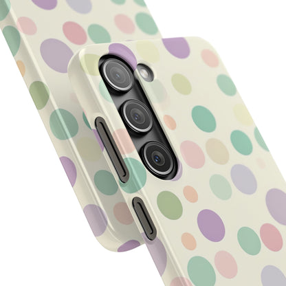 Playful Pastel Polka Dots - Slim Samsung S23 Phone Case