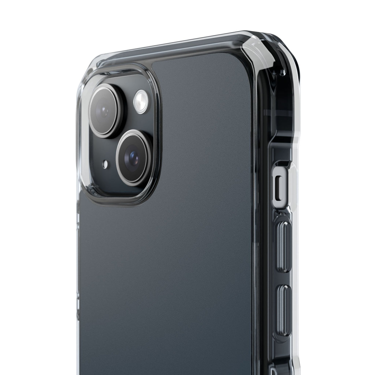 Charcoal Black | Phone Case for iPhone (Clear Impact Case - Magnetic)