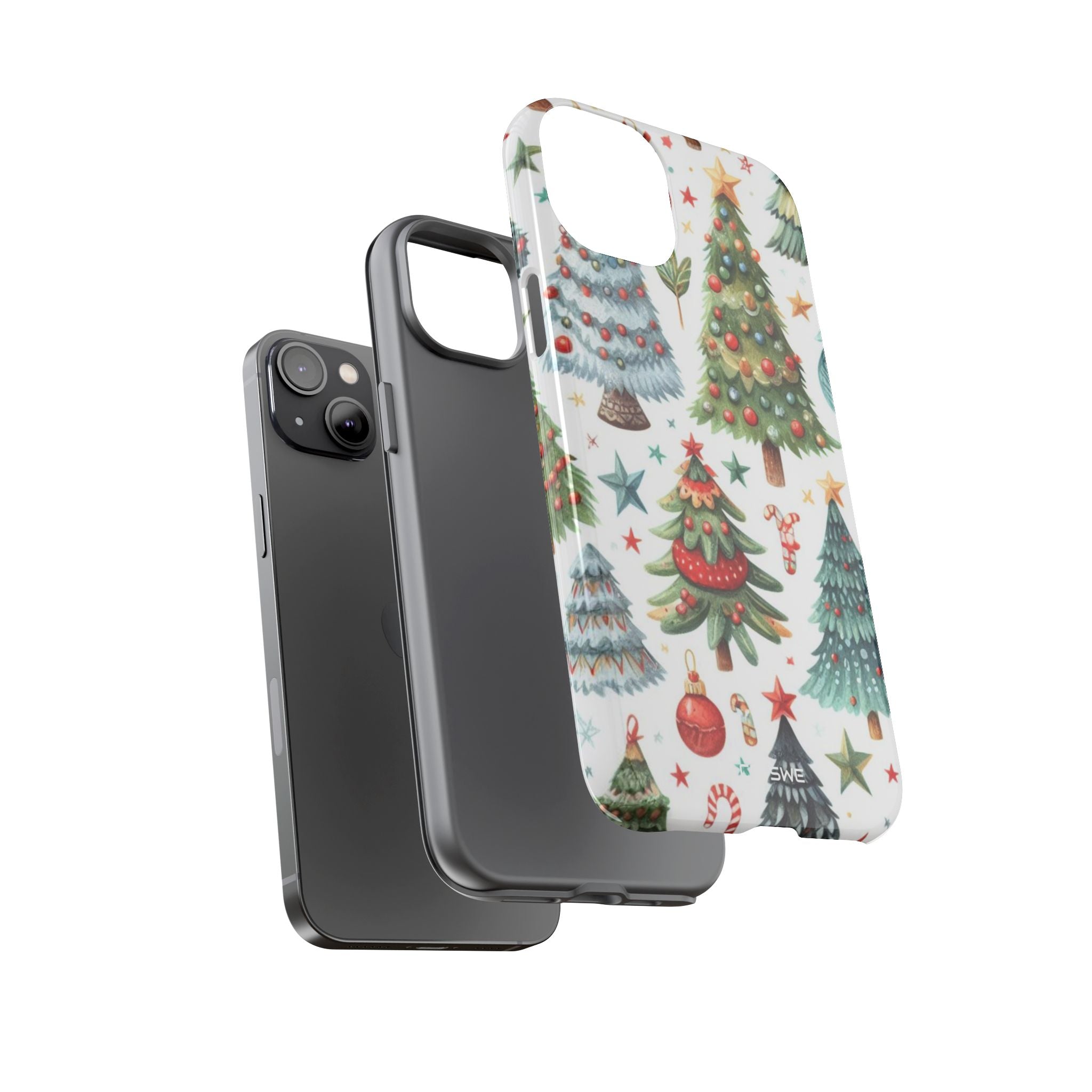 Whimsical Trees Sparkle - iPhone Case