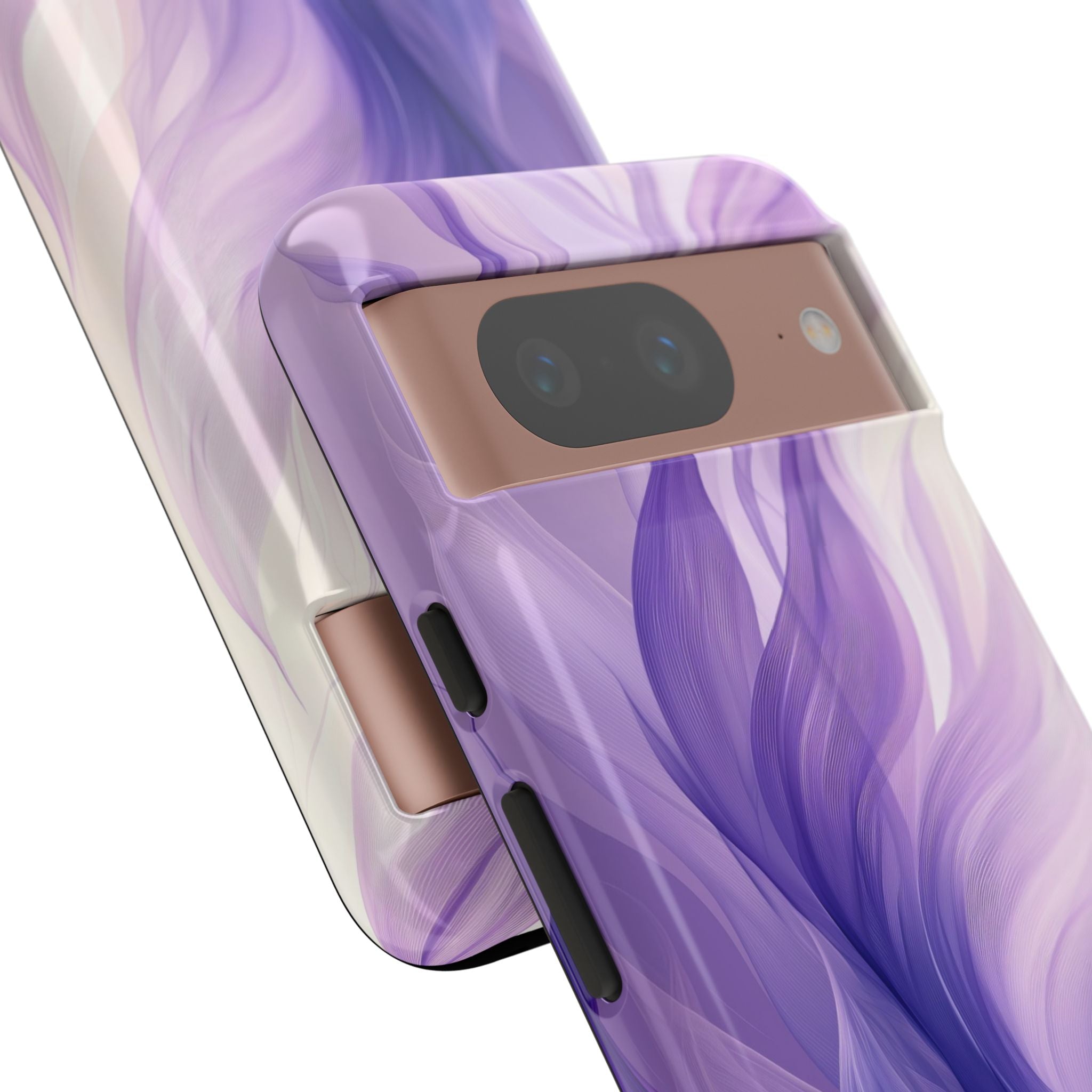 Purple Ribbon Waves Google Pixel 8 Case - Tough