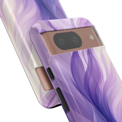 Purple Ribbon Waves Google Pixel 8 Case - Tough