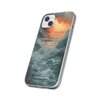 Fiery Wave Power - Flexi iPhone 14 Phone Case