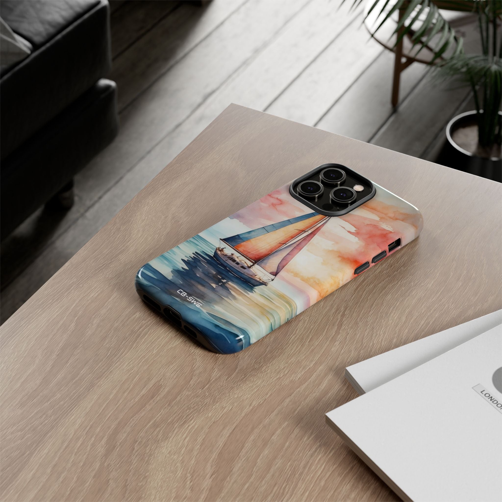 Sailboat Glides Calm - iPhone Case