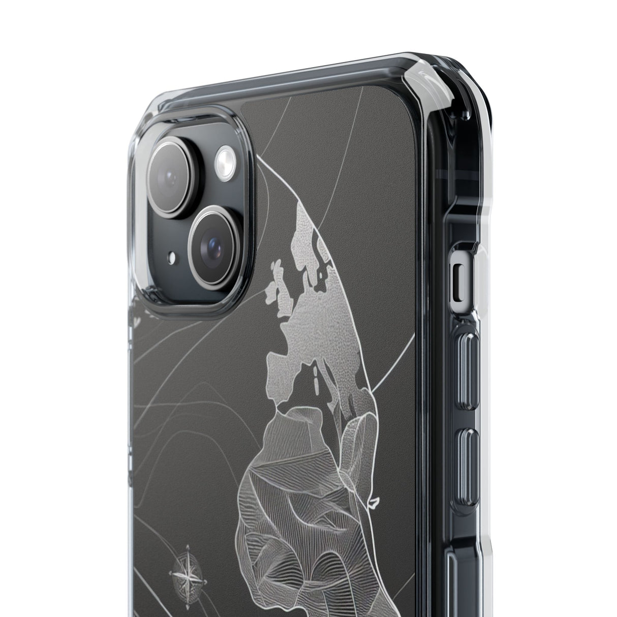 Fluid Earth Harmony - Phone Case for iPhone (Clear Impact - Magnetic)