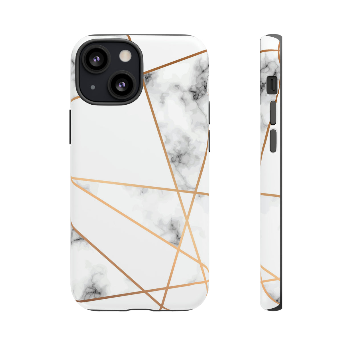 Marble Geometric - Protective Phone Case