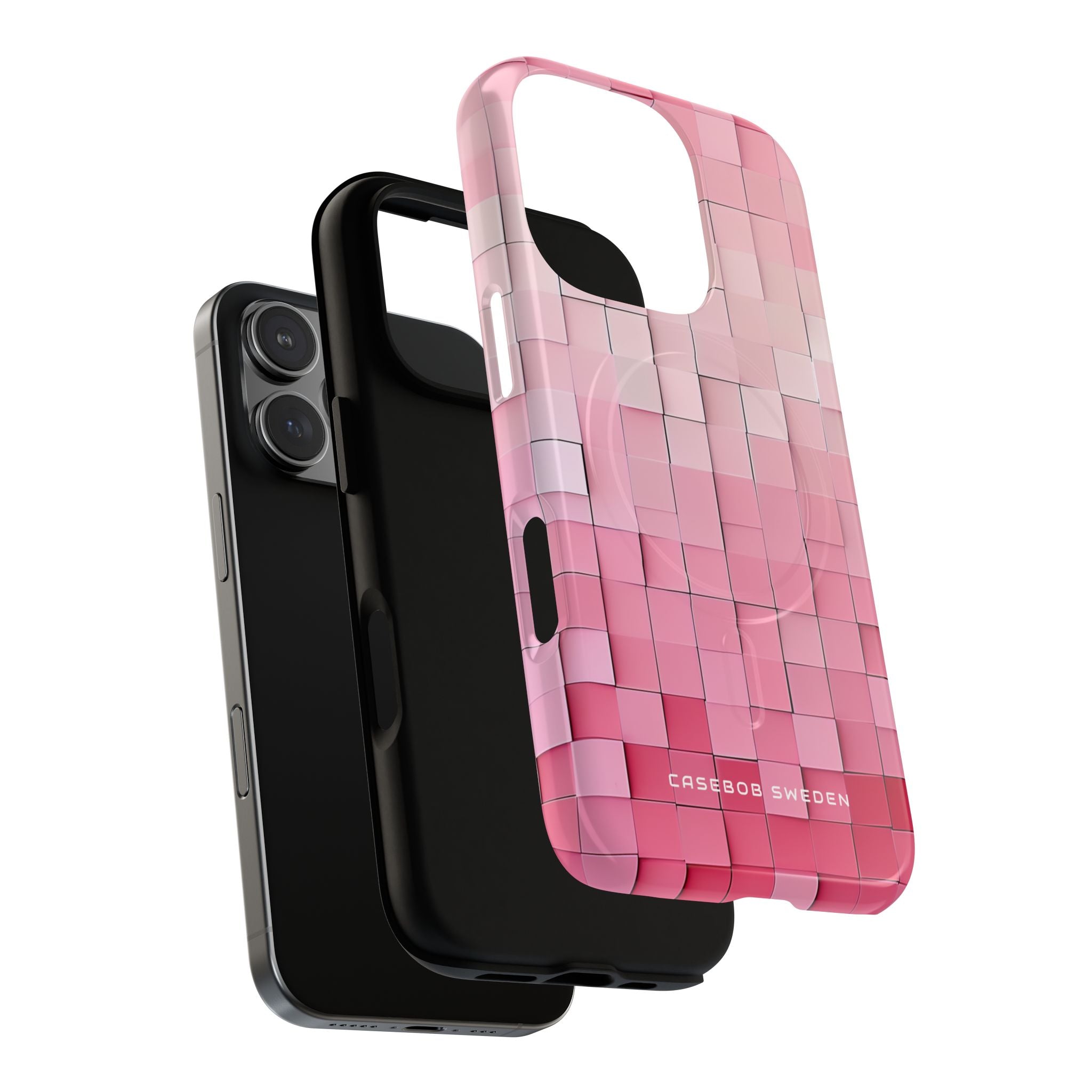 Gradient Pink Mosaic iPhone 16  Tough+ Phone Case