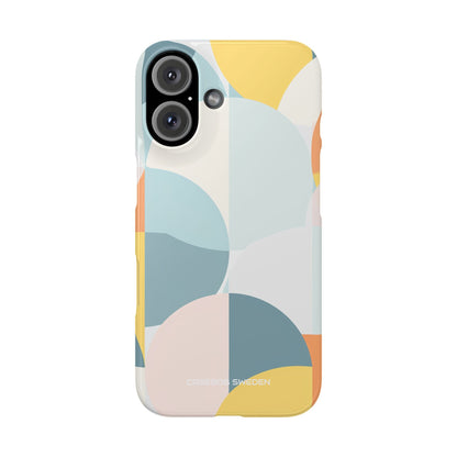 Abstract Geometric Calm - Slim iPhone 16 Phone Case