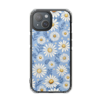 Daisies On Blue iPhone Case - Impact