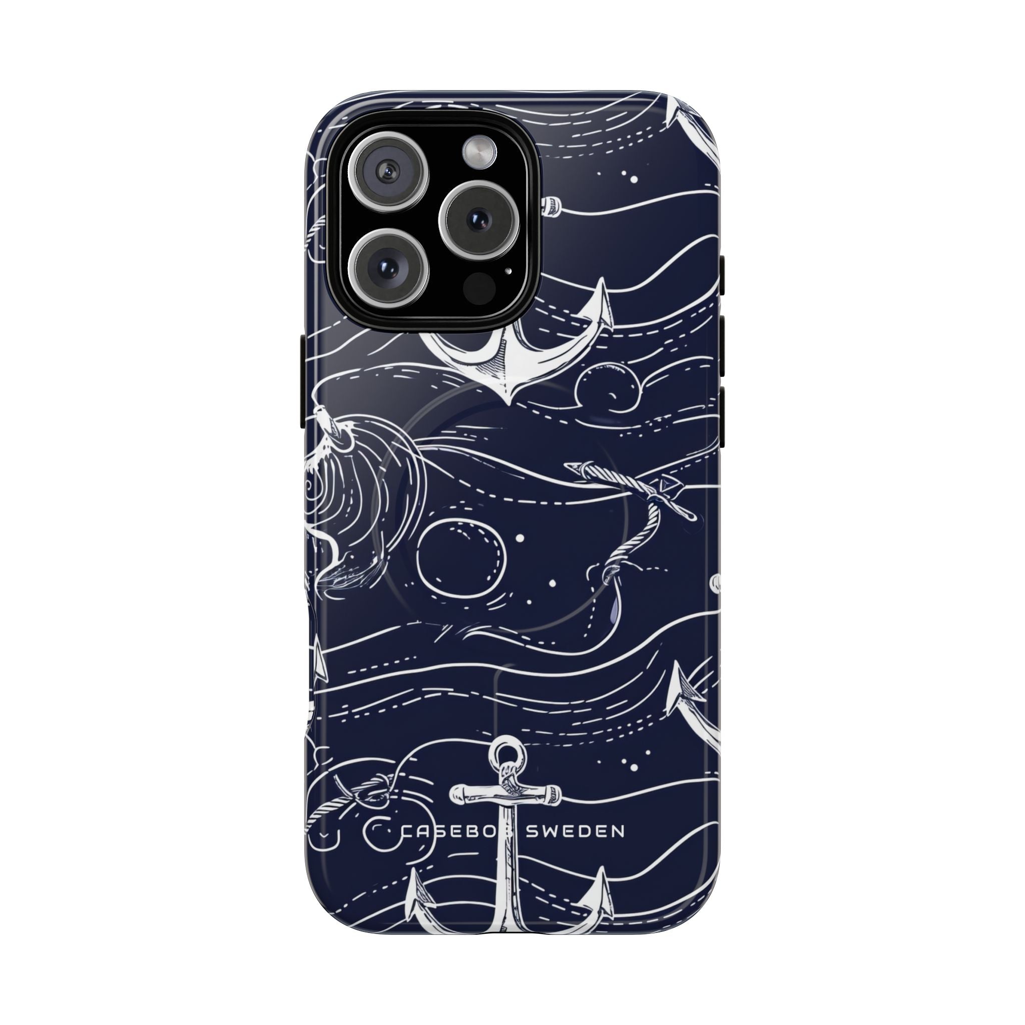 Gradient Anchorflow Waves iPhone 16  Tough+ Phone Case