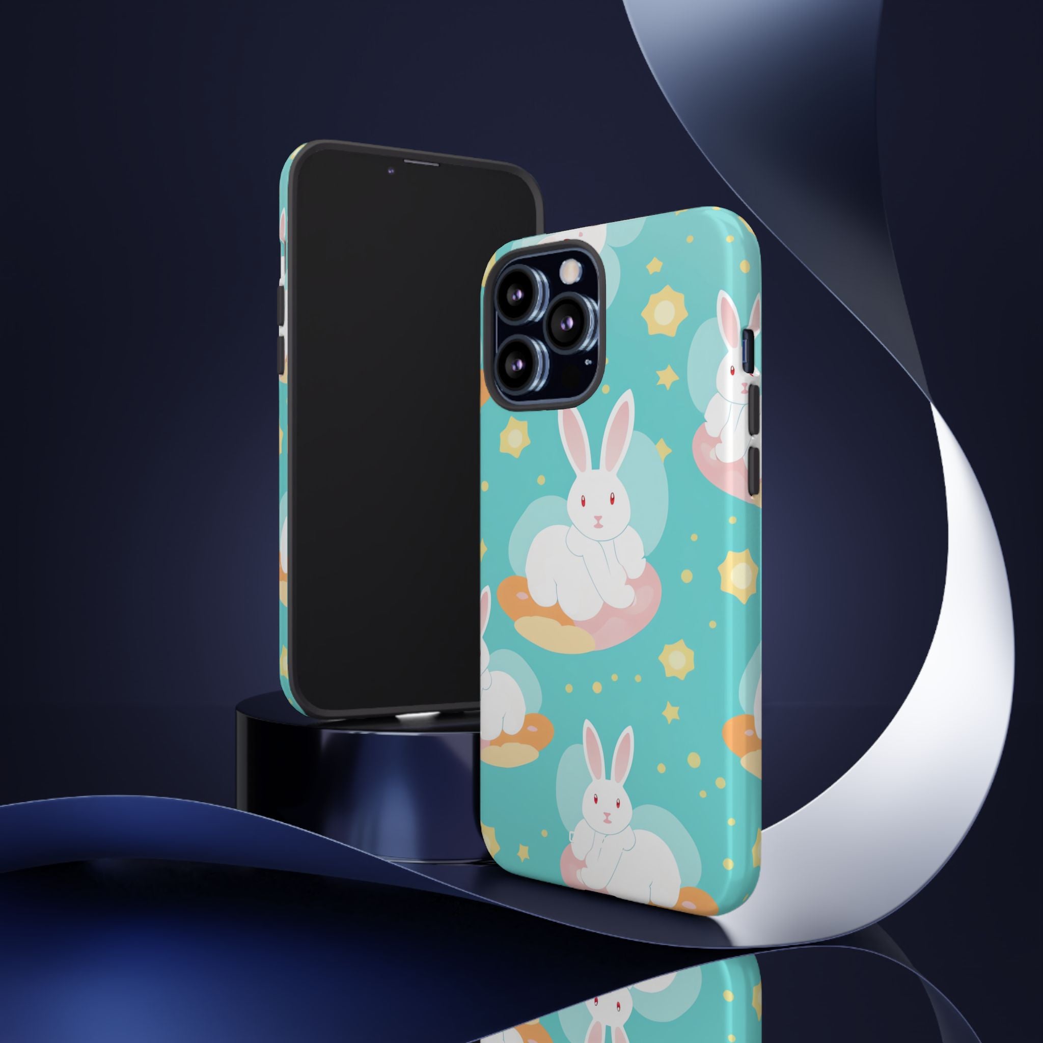 Bunnies Float Dreamily - iPhone Case