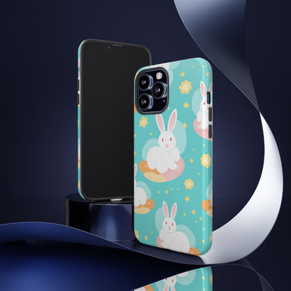 Bunnies Float Dreamily - iPhone Case