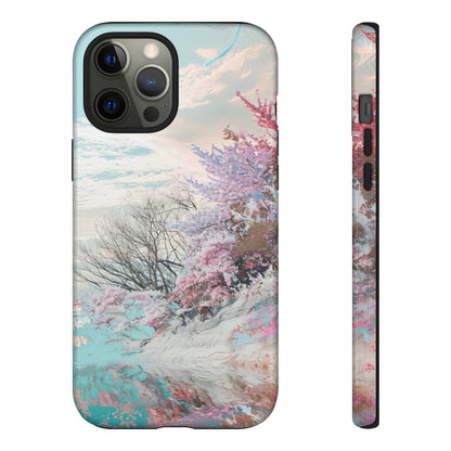 Winter Lake Weave Bliss - Protective Phone Case