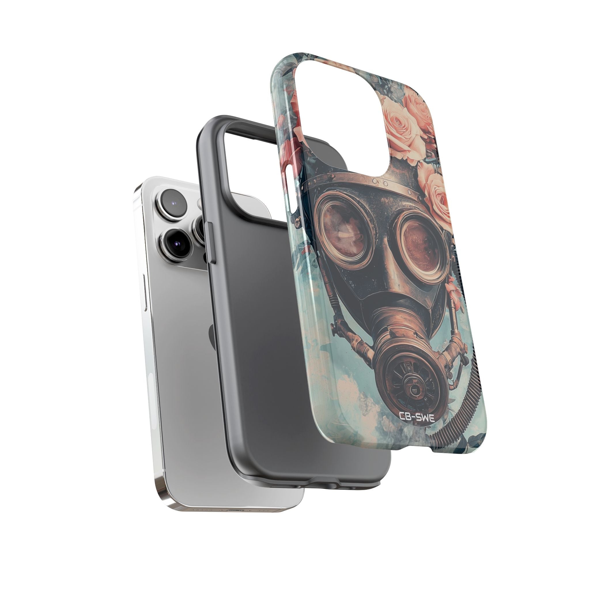 Roses Embrace Mask - iPhone Case
