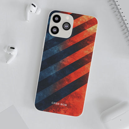 Diagonal Stripes Blaze iPhone 13 Pro Max - Soft