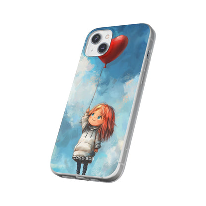 Heart Balloon Whimsy iPhone 14 Plus Case - Soft