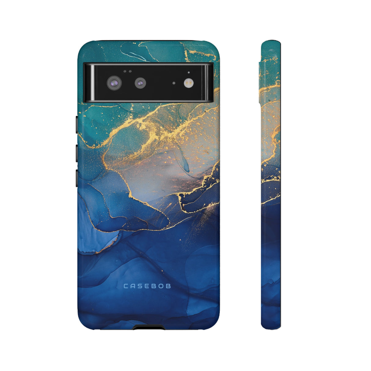 Blue Alcohol Ink - Protective Phone Case