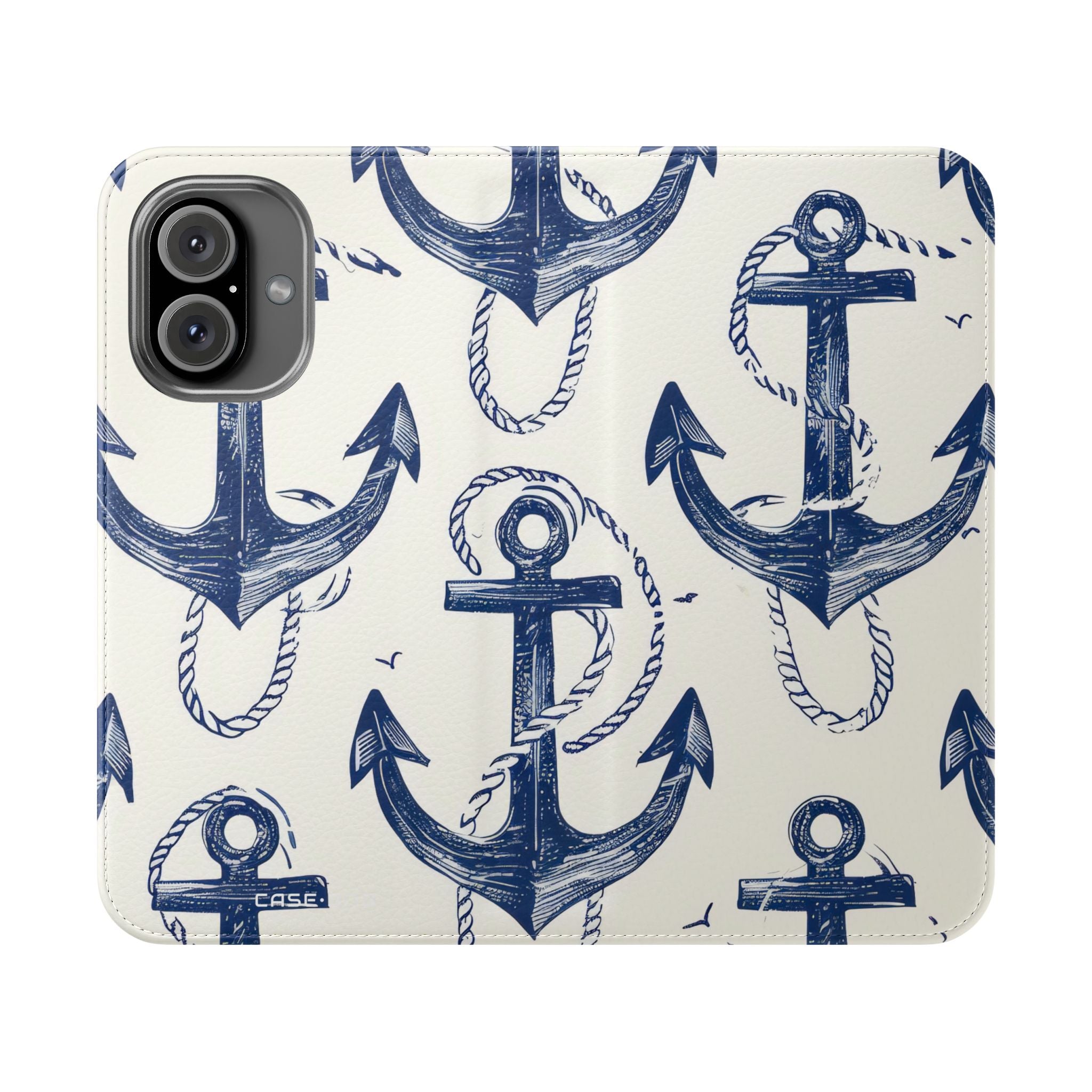 Blue Anchor Breeze - iPhone 16  Case - Wallet